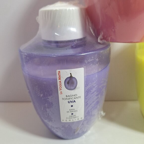 Perlier Bath Foam Raspberry Grape Grapefruit Moisturizing 16.9 Oz Lot - Picture 3 of 10